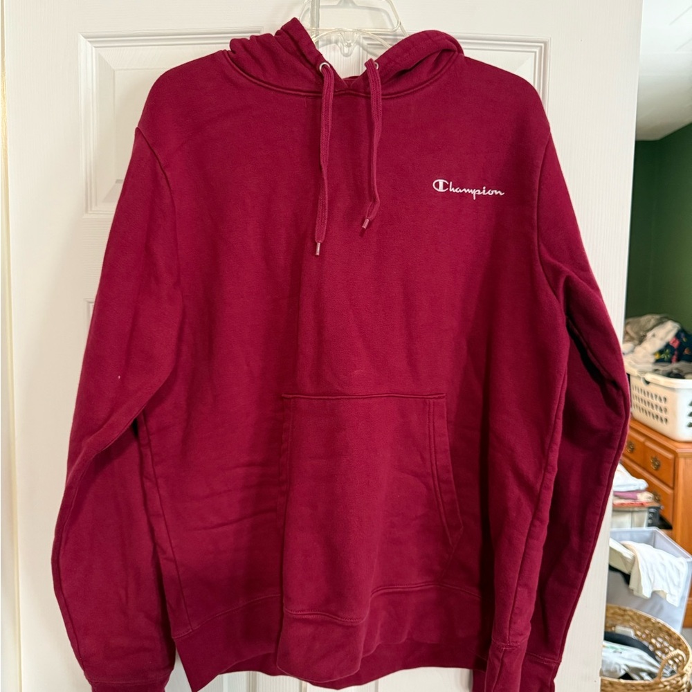 Champion Men's Burgundy Hoodie